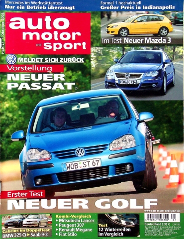 Deckblatt Auto Motor und Sport (21/2003)